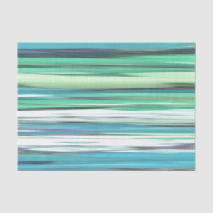 Abstract #2: Aqua blue green blur Tissue Paper