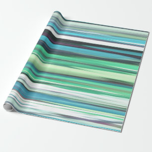 Abstract #2: Aqua blue green blur Wrapping Paper