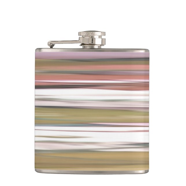 Abstract #2: Autumn Fall colors blur Hip Flask (Front)