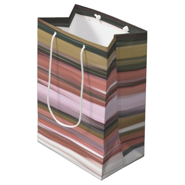 Abstract #2: Autumn Fall colors blur Medium Gift Bag (Front Angled)