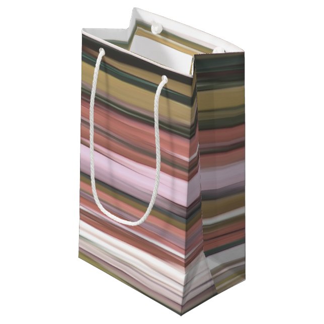 Abstract #2: Autumn Fall colors blur Small Gift Bag (Front Angled)