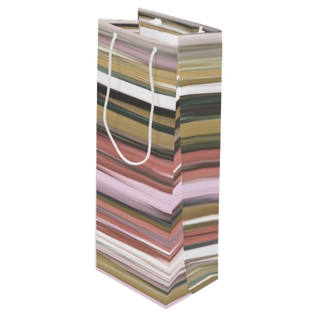 Abstract #2: Autumn Fall colors blur Wine Gift Bag (Front Angled)