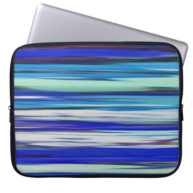 Abstract #2: Blue blur Laptop Sleeve (Front)