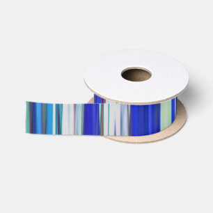 Abstract #2: Blue blur Satin Ribbon