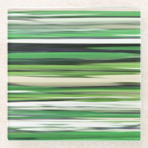 Abstract #2: Green blur Glass Coaster