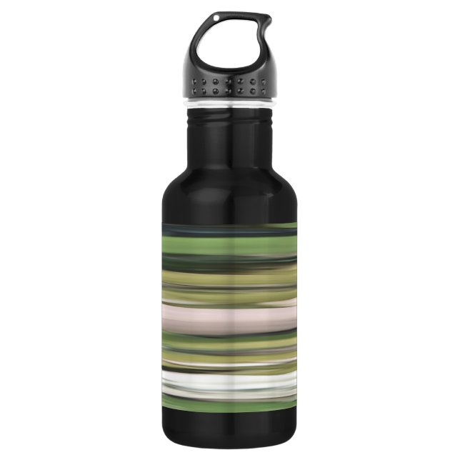 Abstract #2: Olive green blur 532 Ml Water Bottle (Front)