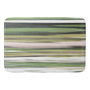 Abstract #2: Olive green blur Bath Mat