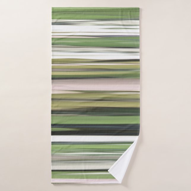 Abstract #2: Olive green blur Bath Towel (Bath Towel)