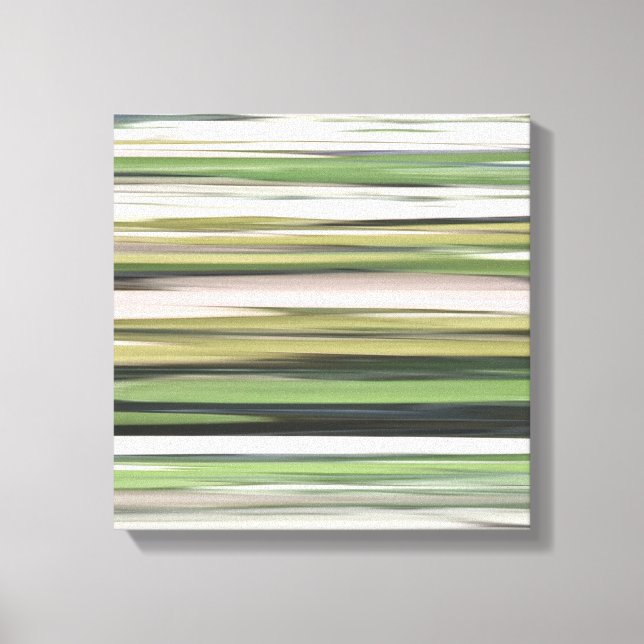 Abstract #2: Olive green blur Canvas Print (Front)