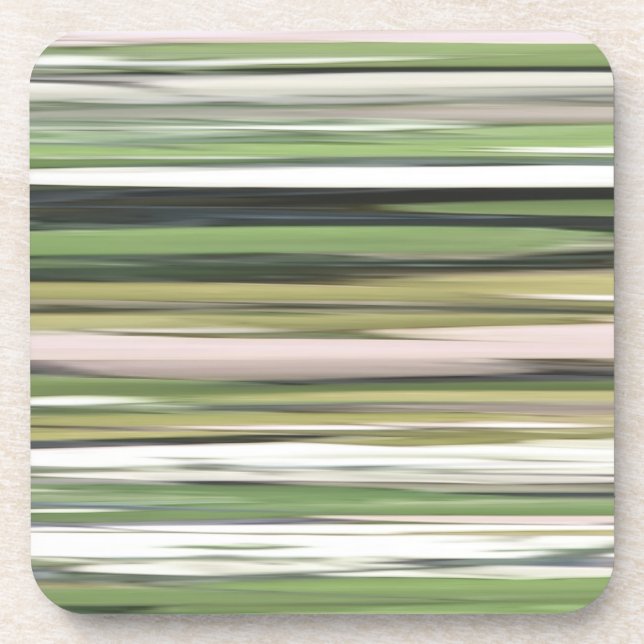 Abstract #2: Olive green blur Coaster (Front)
