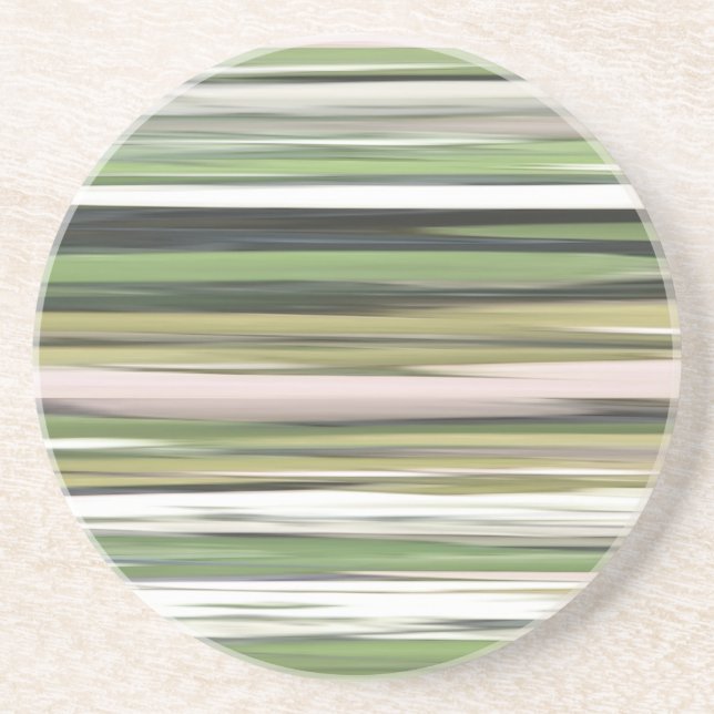 Abstract #2: Olive green blur Coaster (Front)