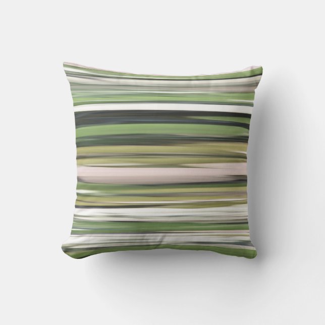 Abstract #2: Olive green blur Cushion (Front)