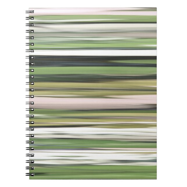Abstract #2: Olive green blur Notebook (Front)
