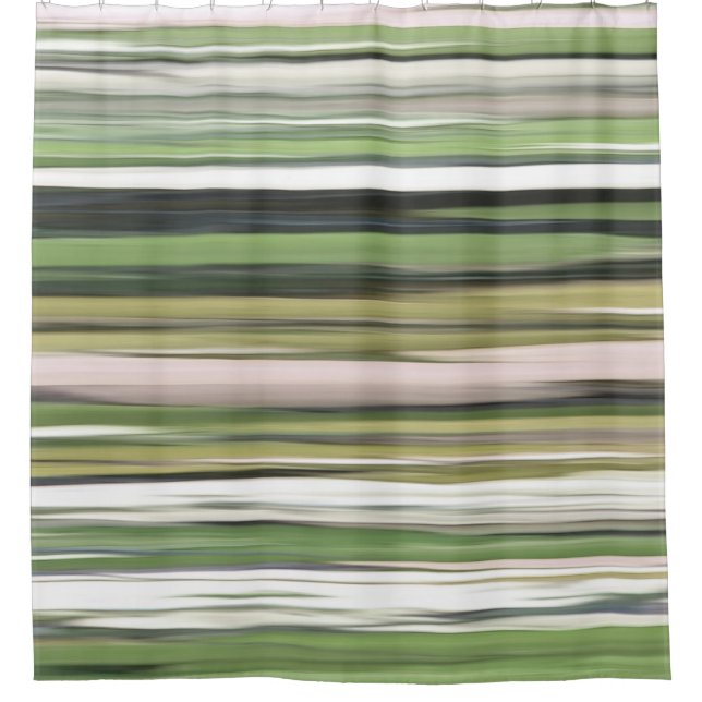 Abstract #2: Olive green blur Shower Curtain (Front)