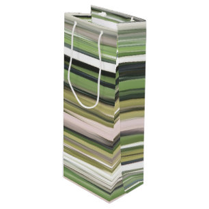 Abstract #2: Olive green blur Wine Gift Bag