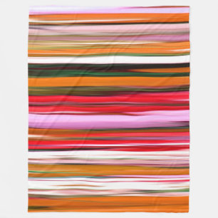 Abstract #2: Orange blur Fleece Blanket