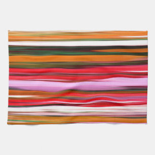 Abstract #2: Orange blur Tea Towel