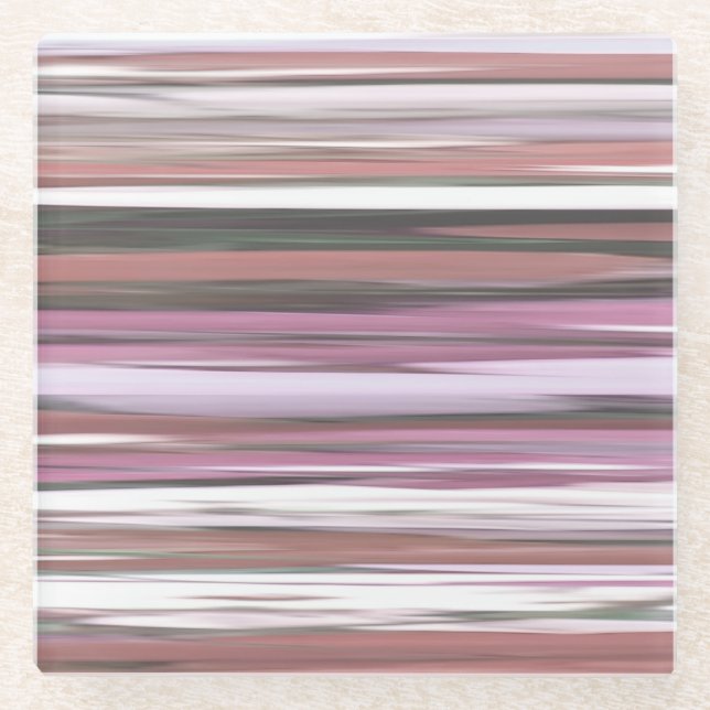 Abstract #2: Pink blur Glass Coaster (Front)