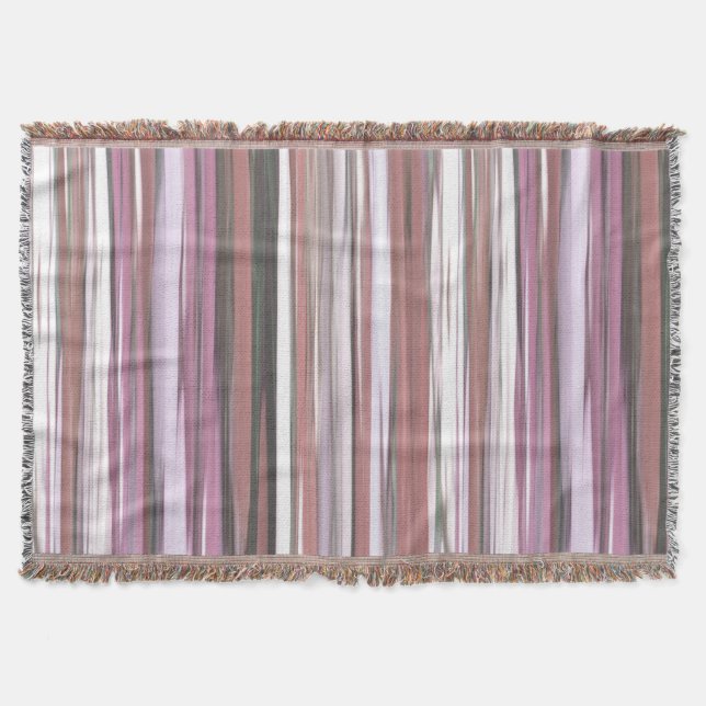 Abstract #2: Pink blur Throw Blanket (Front)