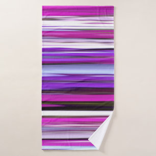 Abstract #2: Purple Blur Bath Towel
