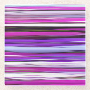 Abstract #2: Purple Blur Glass Coaster