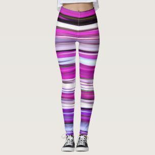 Abstract #2: Purple Blur Leggings