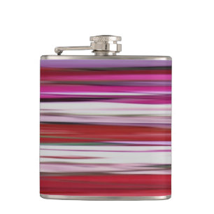 Abstract #2: Red blur Hip Flask