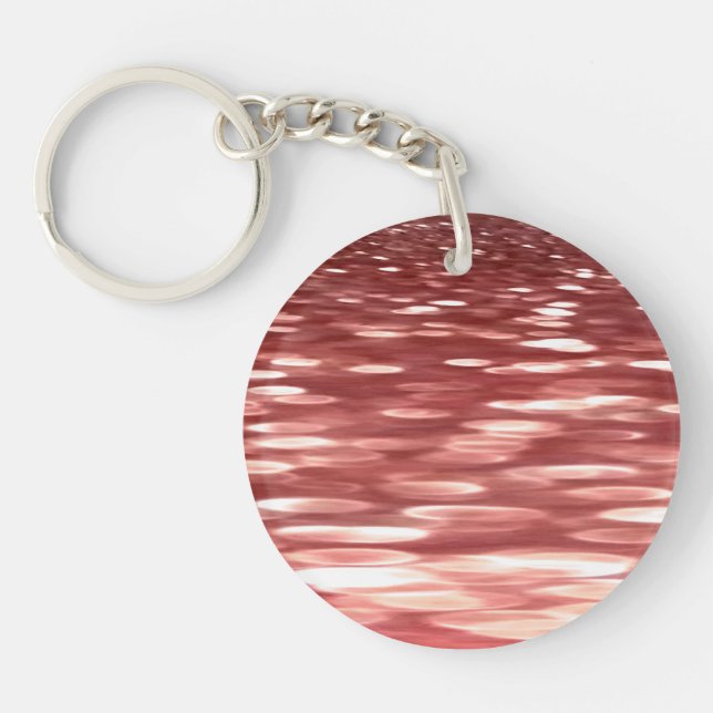 Abstract #2: Red blur Key Ring (Front)