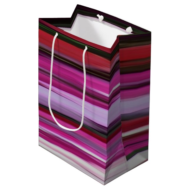 Abstract #2: Red blur Medium Gift Bag (Front Angled)