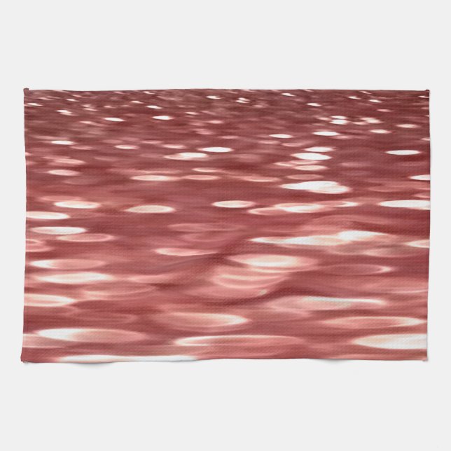 Abstract #2: Red blur Tea Towel (Horizontal)