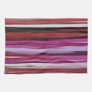 Abstract #2: Red blur Tea Towel