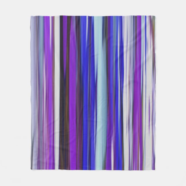 Abstract #2: Ultraviolet blur Fleece Blanket (Front)