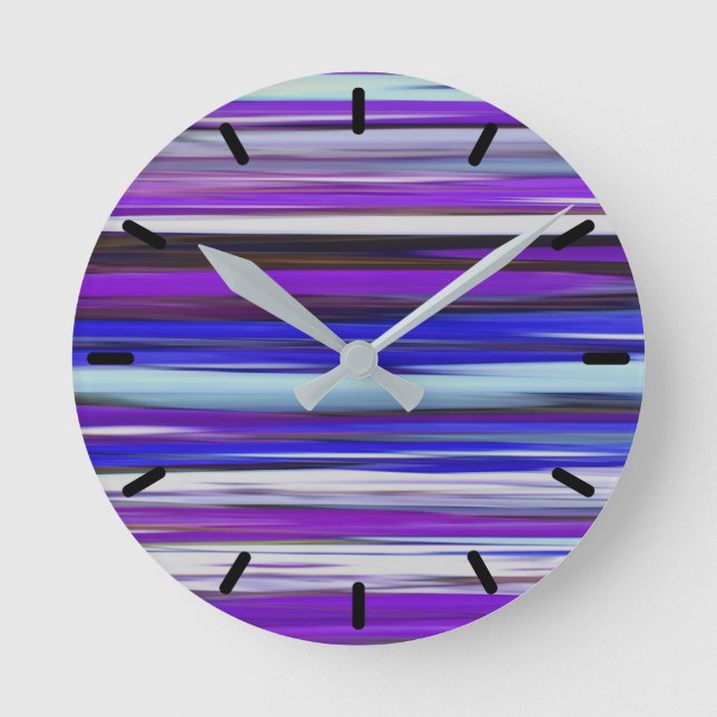 Abstract #2: Ultraviolet blur Round Clock (Front)