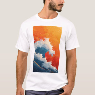 Abstract 2D Vector Semi-Realism Pop Art T-Shirt