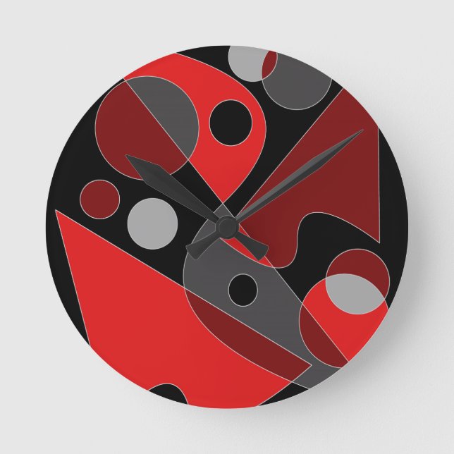 Abstract #311 round clock (Front)