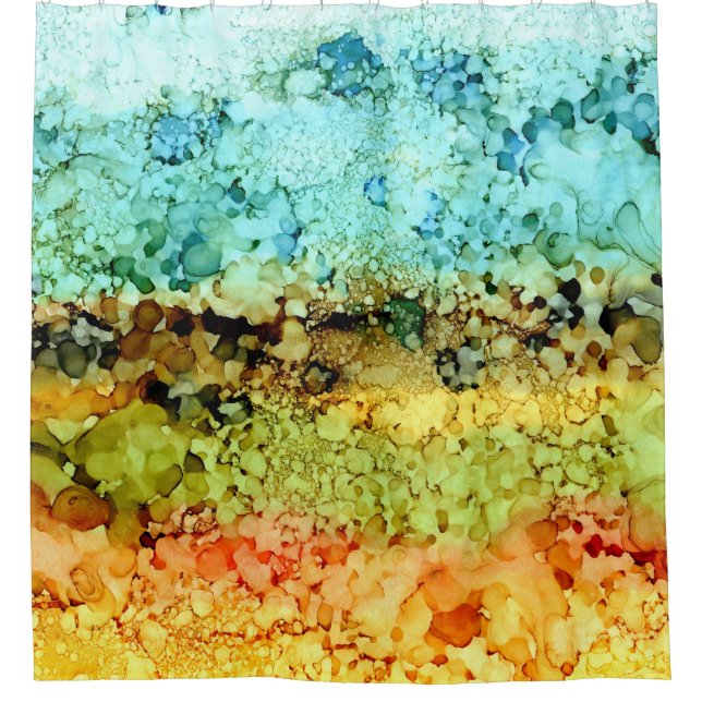 abstract 35 shower curtain (Front)