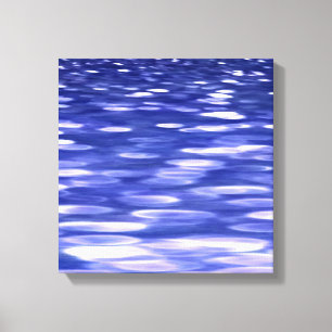 Abstract #3: Blue shimmer Canvas Print