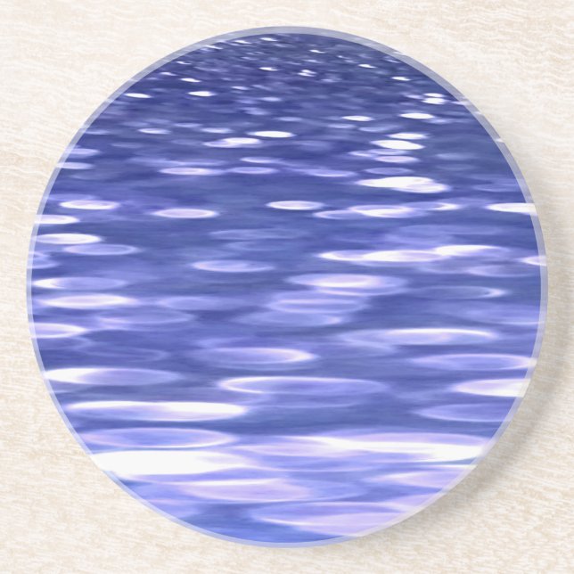 Abstract #3: Blue shimmer Coaster (Front)