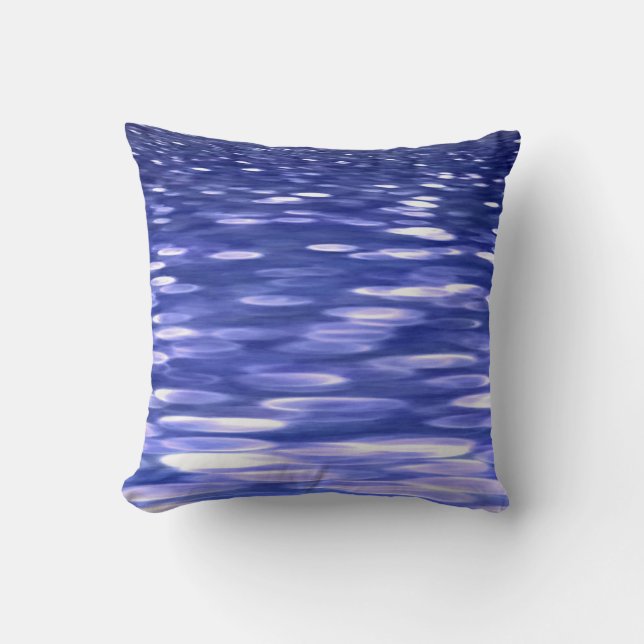 Abstract #3: Blue shimmer Cushion (Front)