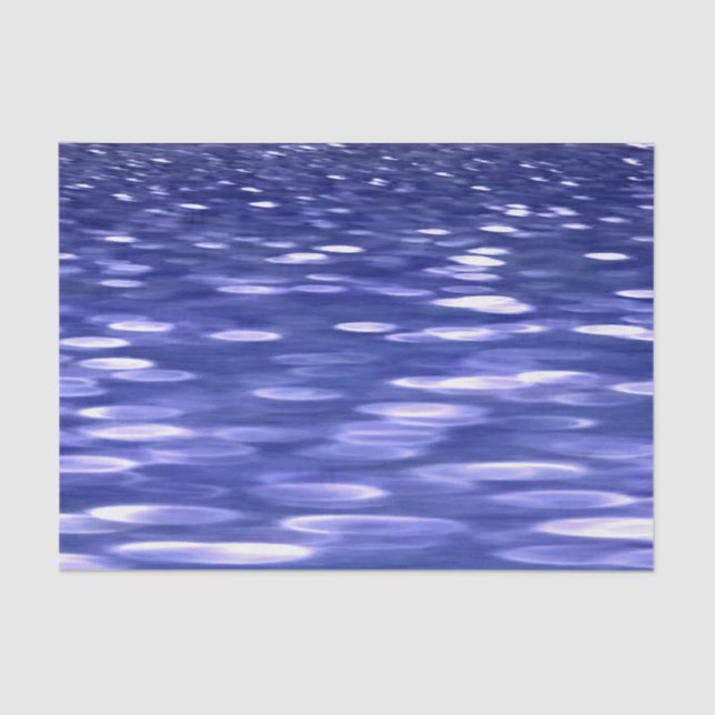 Abstract #3: Blue shimmer Tissue Paper (Front)