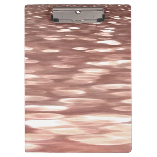 Abstract #3: Copper Rose Gold shimmer Clipboard (Front)