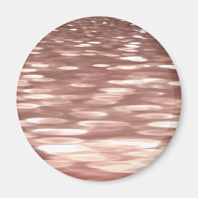 Abstract #3: Copper Rose Gold shimmer Magnet (Front)
