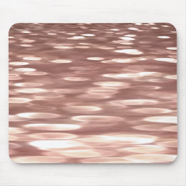 Abstract #3: Copper Rose Gold shimmer Mouse Mat (Front)