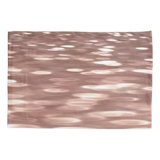 Abstract #3: Copper Rose Gold shimmer Pillowcase (Back)