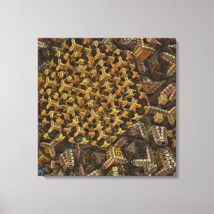 Abstract 3-dimensional canvas Metal Magic Print