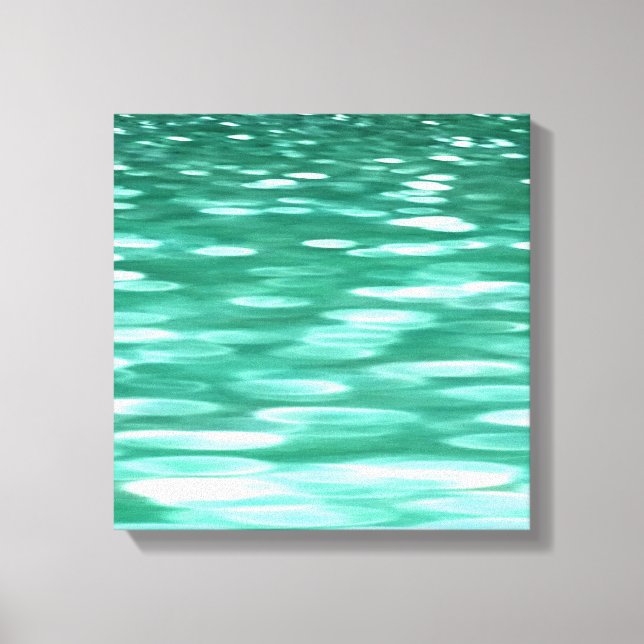 Abstract #3: Green Shimmer Canvas Print (Front)