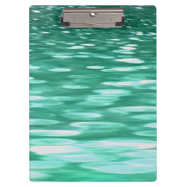 Abstract #3: Green Shimmer Clipboard (Front)