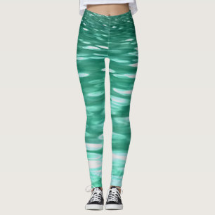 Abstract #3: Green Shimmer Leggings
