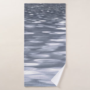 Abstract #3: Gunmetal shimmer Bath Towel