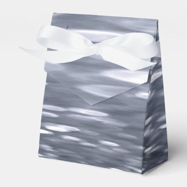 Abstract #3: Gunmetal shimmer Favour Box (Front Side)